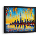 Horizonte de Nueva York - Color Strokes | Cuadro decorativo de Canvas Lab
