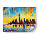 Horizonte de Nueva York - Color Strokes | Cuadro decorativo de Canvas Lab