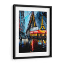 Paris de Noche 2 - Color Strokes | Cuadro decorativo de Canvas Lab