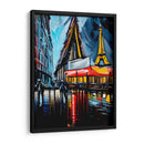 Paris de Noche 2 - Color Strokes | Cuadro decorativo de Canvas Lab