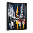 Paris de Noche - Color Strokes | Cuadro decorativo de Canvas Lab