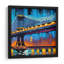 Puente de Manhattan - Color Strokes | Cuadro decorativo de Canvas Lab