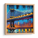 Puente de Manhattan - Color Strokes | Cuadro decorativo de Canvas Lab