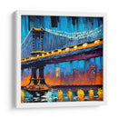 Puente de Manhattan - Color Strokes | Cuadro decorativo de Canvas Lab