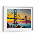 Puente Golden Gate - Color Strokes | Cuadro decorativo de Canvas Lab