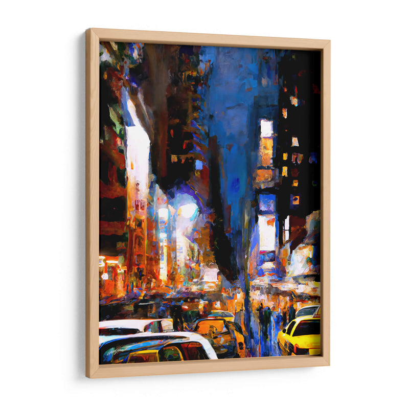 Times Square - Color Strokes | Cuadro decorativo de Canvas Lab