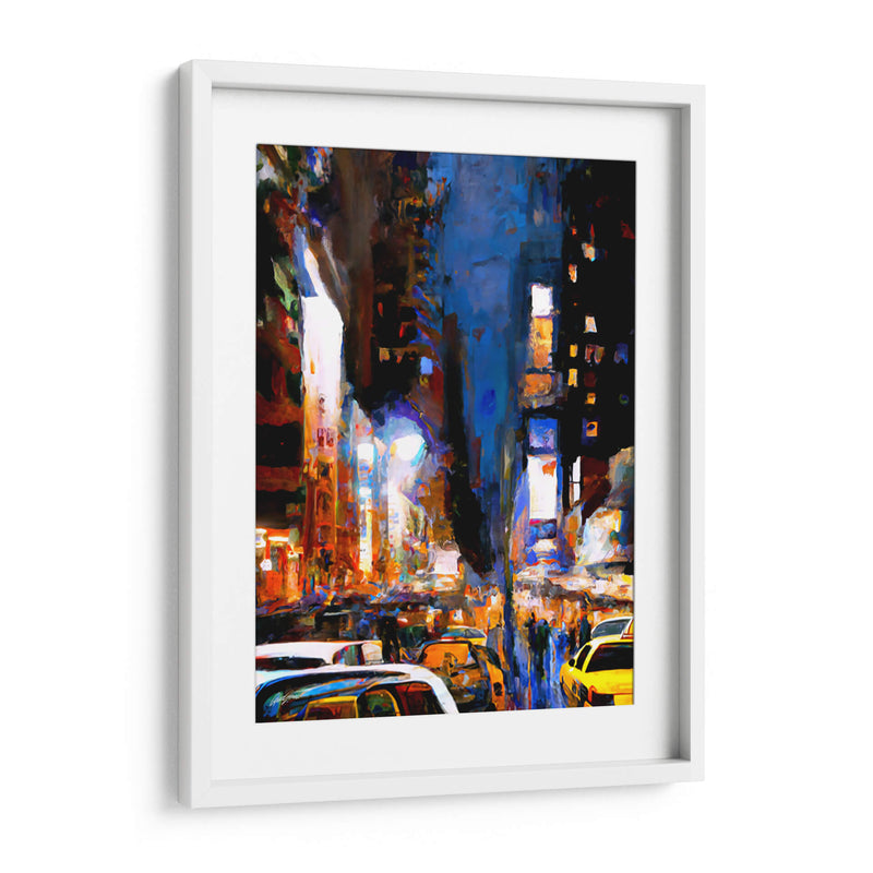 Times Square - Color Strokes | Cuadro decorativo de Canvas Lab