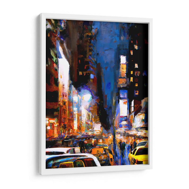 Times Square - Color Strokes | Cuadro decorativo de Canvas Lab