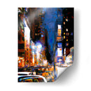 Times Square - Color Strokes | Cuadro decorativo de Canvas Lab