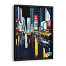 Times Square 2 - Color Strokes | Cuadro decorativo de Canvas Lab