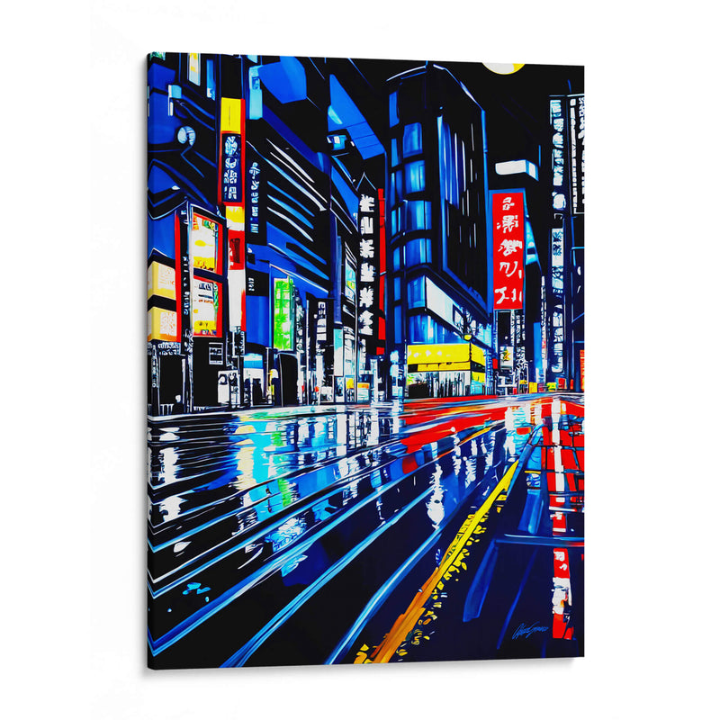Tokyo - Color Strokes | Cuadro decorativo de Canvas Lab