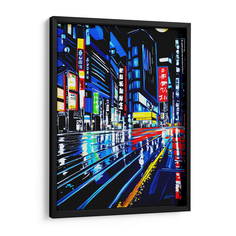 Tokyo - Color Strokes | Cuadro decorativo de Canvas Lab