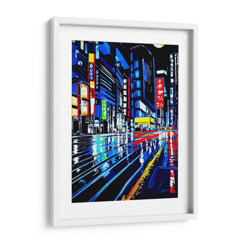 Tokyo - Color Strokes | Cuadro decorativo de Canvas Lab