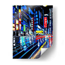 Tokyo - Color Strokes | Cuadro decorativo de Canvas Lab