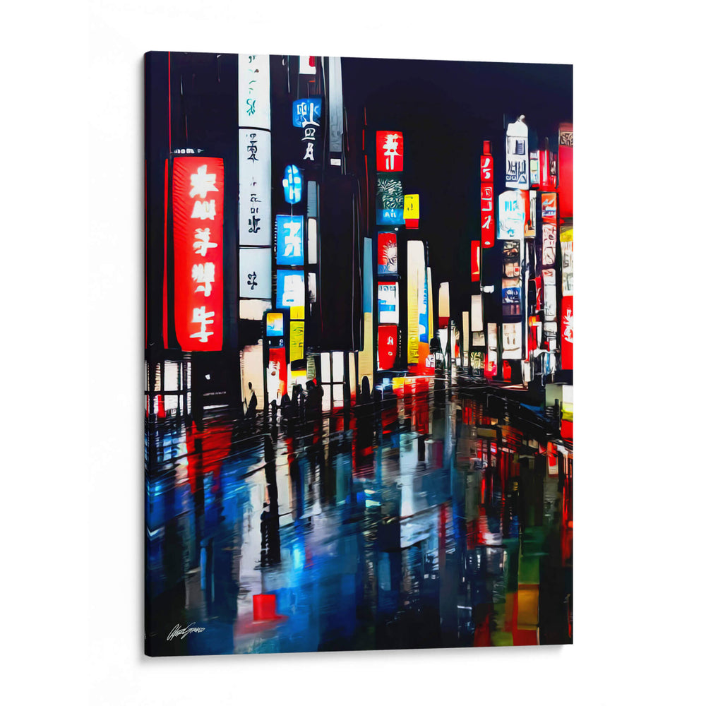 Tokyo 2 - Color Strokes | Cuadro decorativo de Canvas Lab