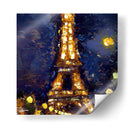 Torre Eiffel Zoom - Color Strokes | Cuadro decorativo de Canvas Lab