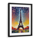 Torre Eiffel Paris - Color Strokes | Cuadro decorativo de Canvas Lab