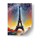 Torre Eiffel Paris - Color Strokes | Cuadro decorativo de Canvas Lab