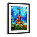Torre Eiffel Zoom I - Color Strokes | Cuadro decorativo de Canvas Lab