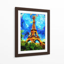 Torre Eiffel Zoom I - Color Strokes | Cuadro decorativo de Canvas Lab