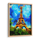 Torre Eiffel Zoom I - Color Strokes | Cuadro decorativo de Canvas Lab