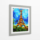 Torre Eiffel Zoom I - Color Strokes | Cuadro decorativo de Canvas Lab