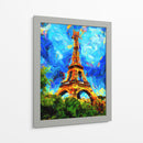Torre Eiffel Zoom I - Color Strokes | Cuadro decorativo de Canvas Lab