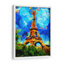 Torre Eiffel Zoom I - Color Strokes | Cuadro decorativo de Canvas Lab