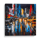 Trafico de Nueva York - Color Strokes | Cuadro decorativo de Canvas Lab