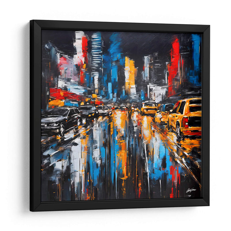 Trafico de Nueva York - Color Strokes | Cuadro decorativo de Canvas Lab