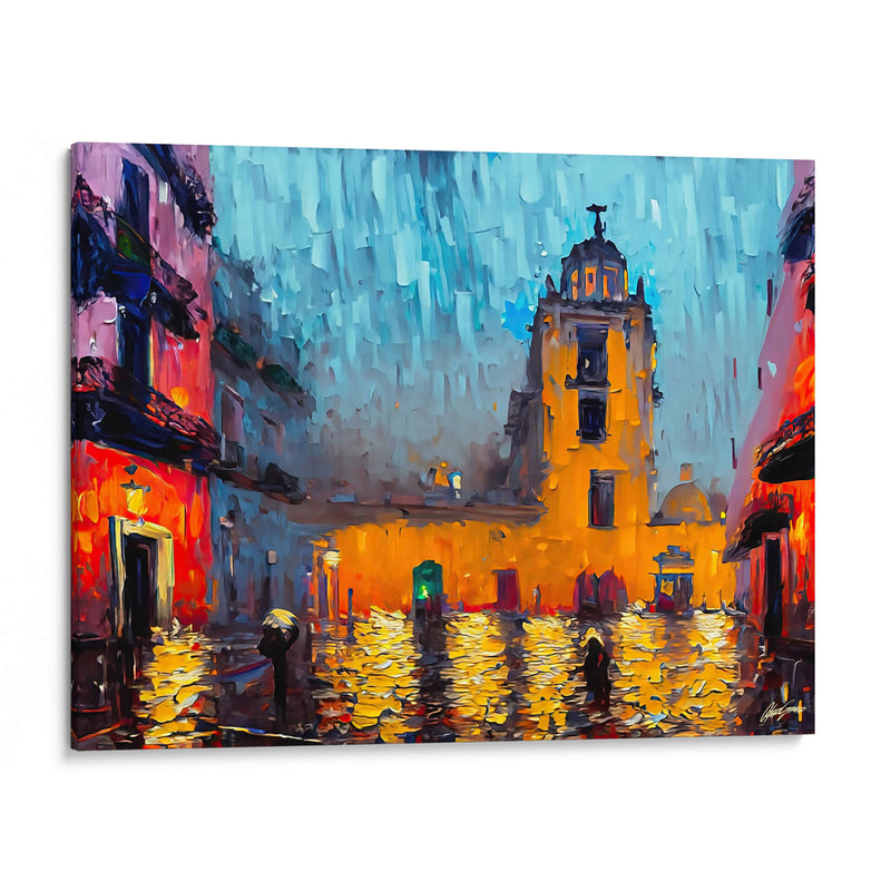 Zocalo Mexico - Color Strokes | Cuadro decorativo de Canvas Lab