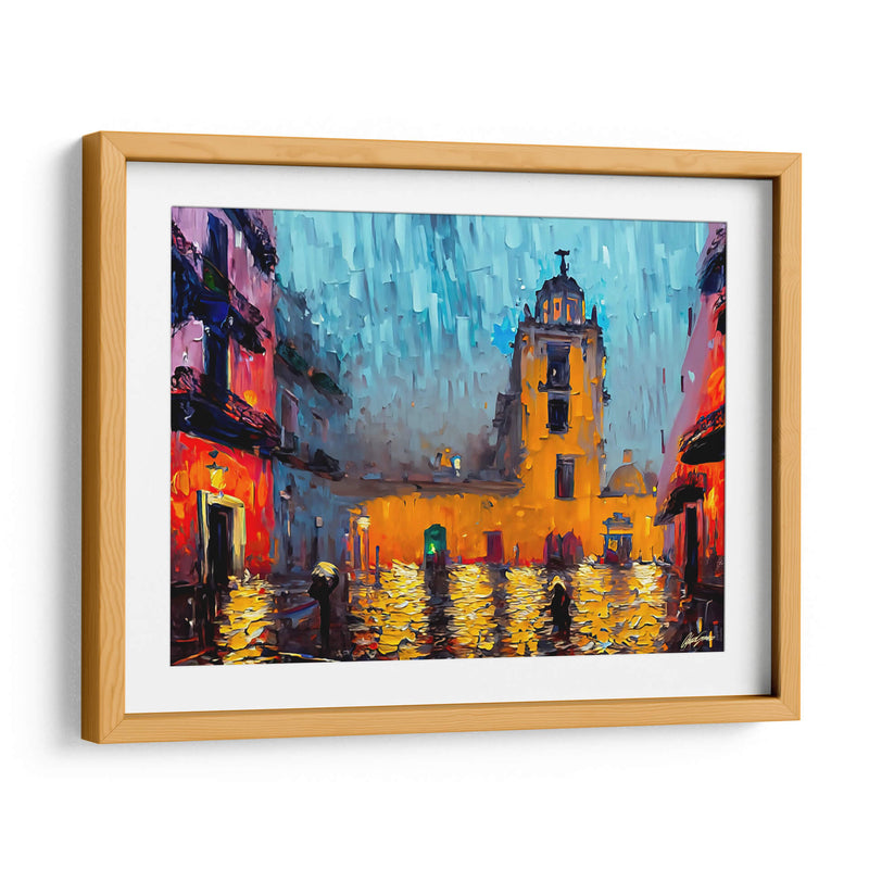 Zocalo Mexico - Color Strokes | Cuadro decorativo de Canvas Lab