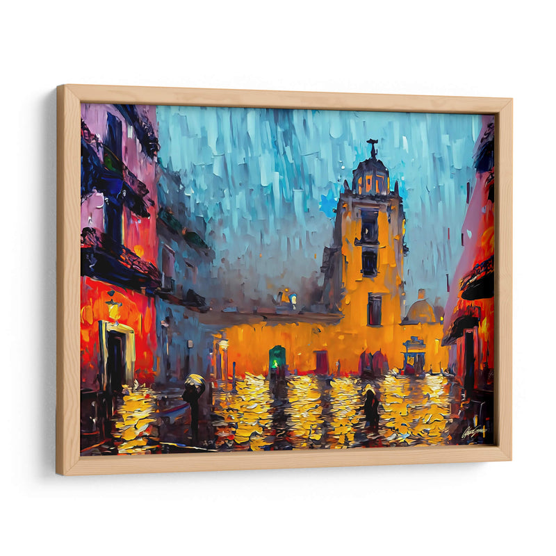 Zocalo Mexico - Color Strokes | Cuadro decorativo de Canvas Lab