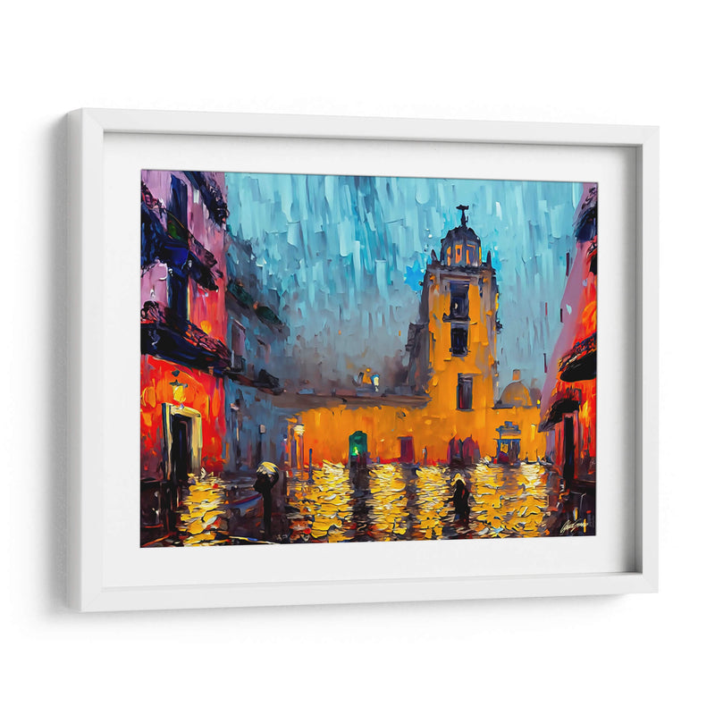 Zocalo Mexico - Color Strokes | Cuadro decorativo de Canvas Lab