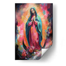 VIRGEN DE GUADALUPE ROSA Y ORO - Dav Madrid | Cuadro decorativo de Canvas Lab