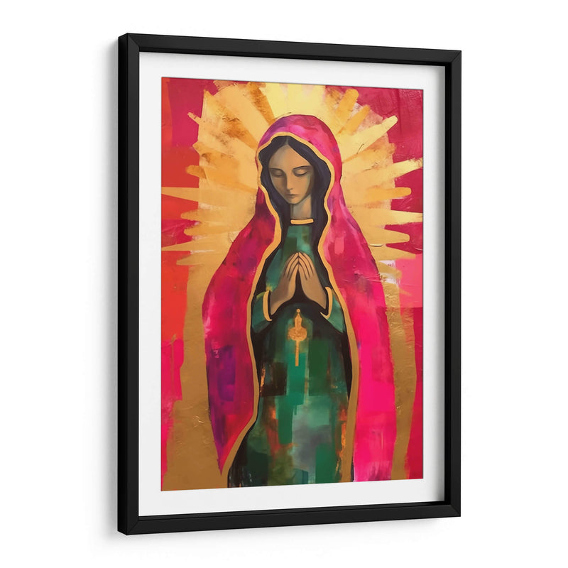 VIRGEN DE GUADALUPE EN ROSA Y ORO - Dav Madrid | Cuadro decorativo de Canvas Lab