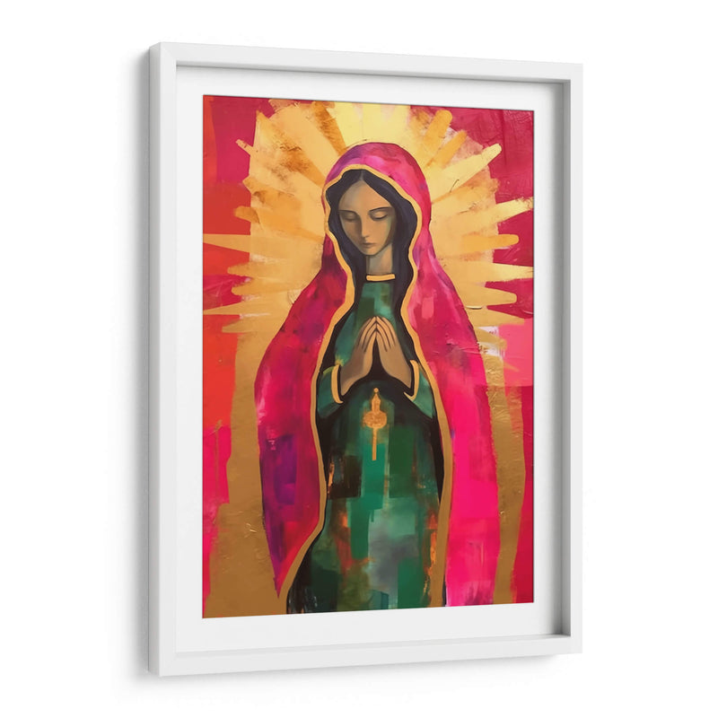 VIRGEN DE GUADALUPE EN ROSA Y ORO - Dav Madrid | Cuadro decorativo de Canvas Lab