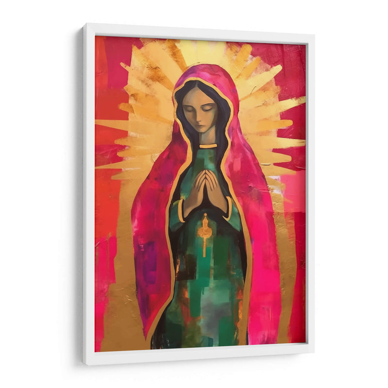 VIRGEN DE GUADALUPE EN ROSA Y ORO - Dav Madrid | Cuadro decorativo de Canvas Lab