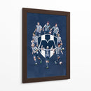 El azul que defendemos - Rayados | Cuadro decorativo de Canvas Lab