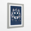 El azul que defendemos - Rayados | Cuadro decorativo de Canvas Lab