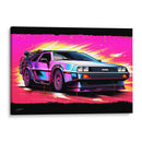 RETROWAVE - OUT OF TIME - DeLaVegaGaming | Cuadro decorativo de Canvas Lab