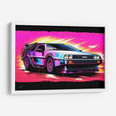 RETROWAVE - OUT OF TIME - DeLaVegaGaming | Cuadro decorativo de Canvas Lab