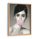 lily collins bubblegum - Nayeli Cabrera | Cuadro decorativo de Canvas Lab