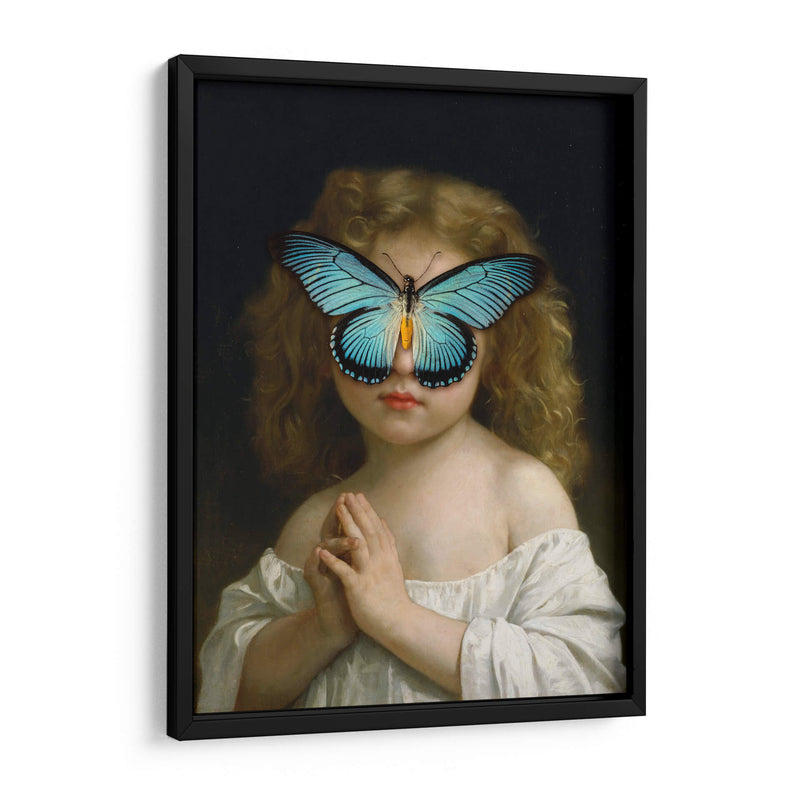 niña maripoza azul - Nayeli Cabrera | Cuadro decorativo de Canvas Lab