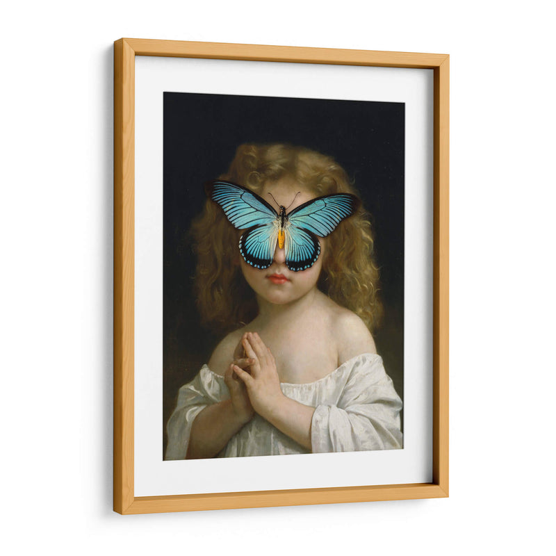 niña maripoza azul - Nayeli Cabrera | Cuadro decorativo de Canvas Lab