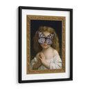 niña mariposa blanca con marco - Nayeli Cabrera | Cuadro decorativo de Canvas Lab