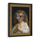 niña mariposa blanca con marco - Nayeli Cabrera | Cuadro decorativo de Canvas Lab