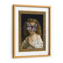 niña mariposa blanca con marco - Nayeli Cabrera | Cuadro decorativo de Canvas Lab