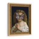 niña mariposa blanca con marco - Nayeli Cabrera | Cuadro decorativo de Canvas Lab