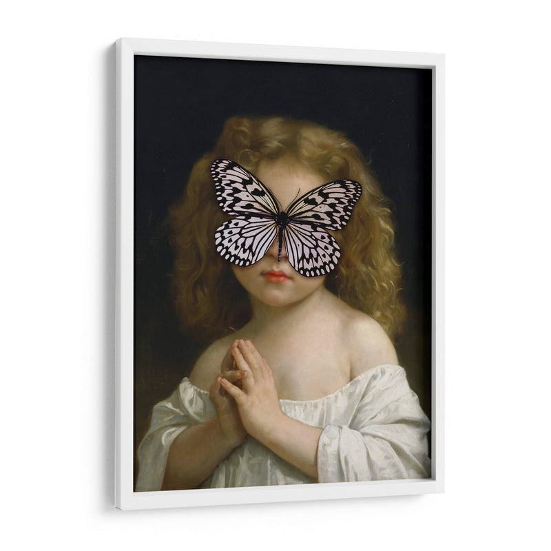 niña mariposa blanca - Nayeli Cabrera | Cuadro decorativo de Canvas Lab